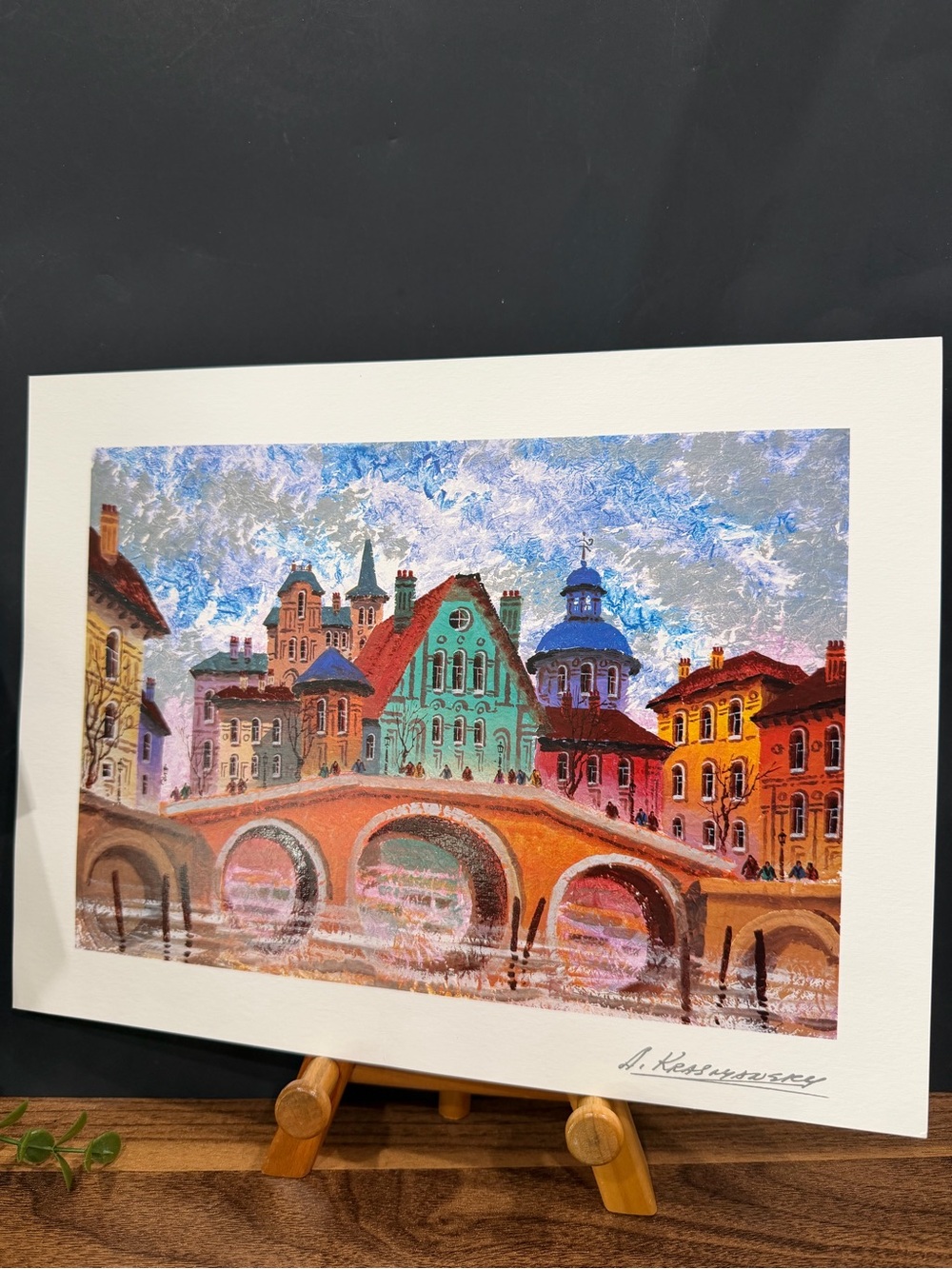 Anatole Krasnyansky Devon Carnishe England Seriolithograph Park West Signed COA